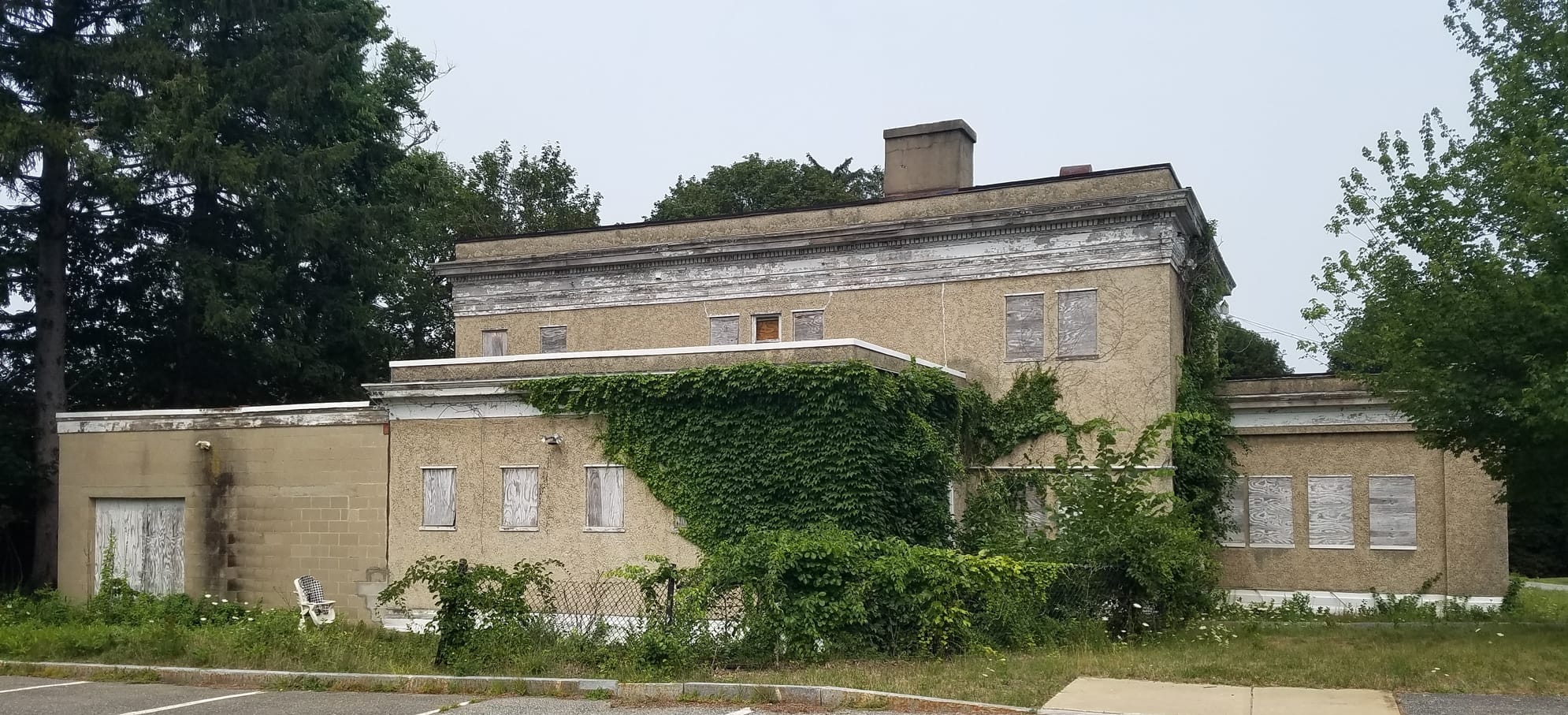 The Sanborn carriage house exterior