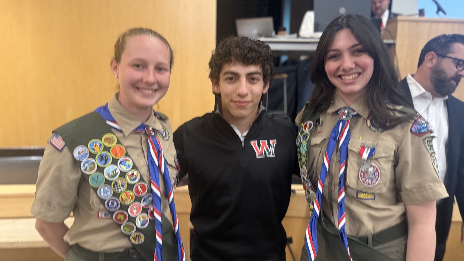 Three Winchester High School seniors honored at Town Meeting